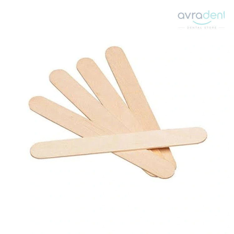 آبسلانگ چوبی دندانپزشکی و پزشکی با کیفیت بالا Wooden Tongue Depressor - فروشگاه آورادنت