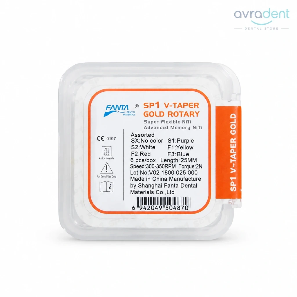 فایل روتاری فانتا SP1 V-TAPER GOLD - اورجینال - فروشگاه اورادنت