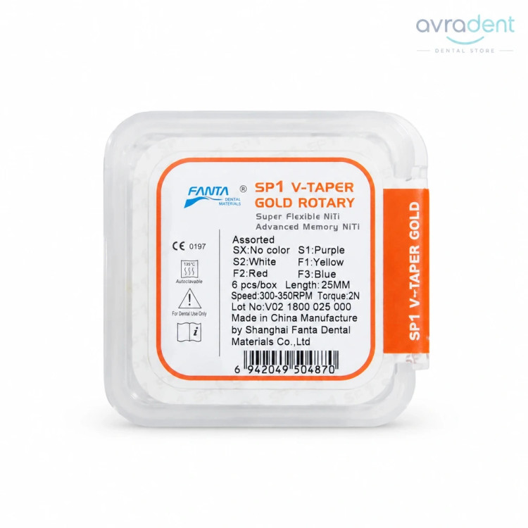 فایل روتاری فانتا SP1 V-TAPER GOLD - اورجینال - فروشگاه اورادنت