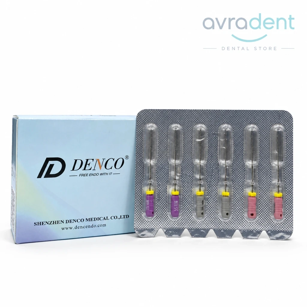 خرید و قیمت فایل C دنکو طول 25 میل بسته 6 عددی Denco C-Files - تجهیزات اندو دندانپزشکی - فروشگاه اورادنت