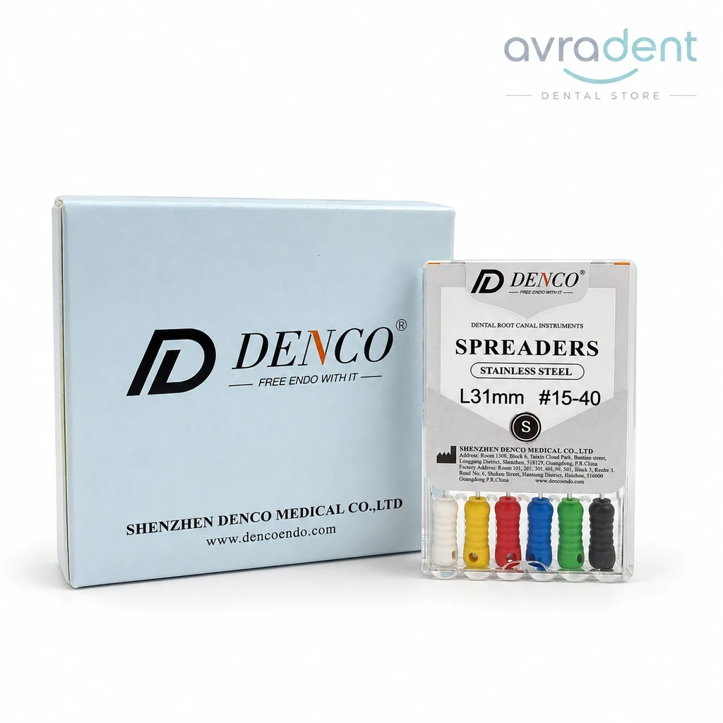 خرید و قیمت اسپریدر استیل دنکو طول ۳۱ میلیمتر سایز DENCO Spreaders L31mm - ابزار اندودانتیکس دندانپزشکی اورادنت