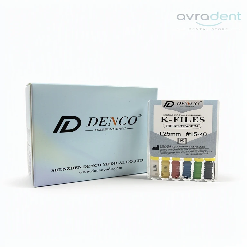 خرید و قیمت فایل نیکل تیتانیوم دنکو طول ۲۵ میلیمتر DENCO K-Files NiTi L25mm  - ابزار اندودانتیکس دندانپزشکی اورادنت