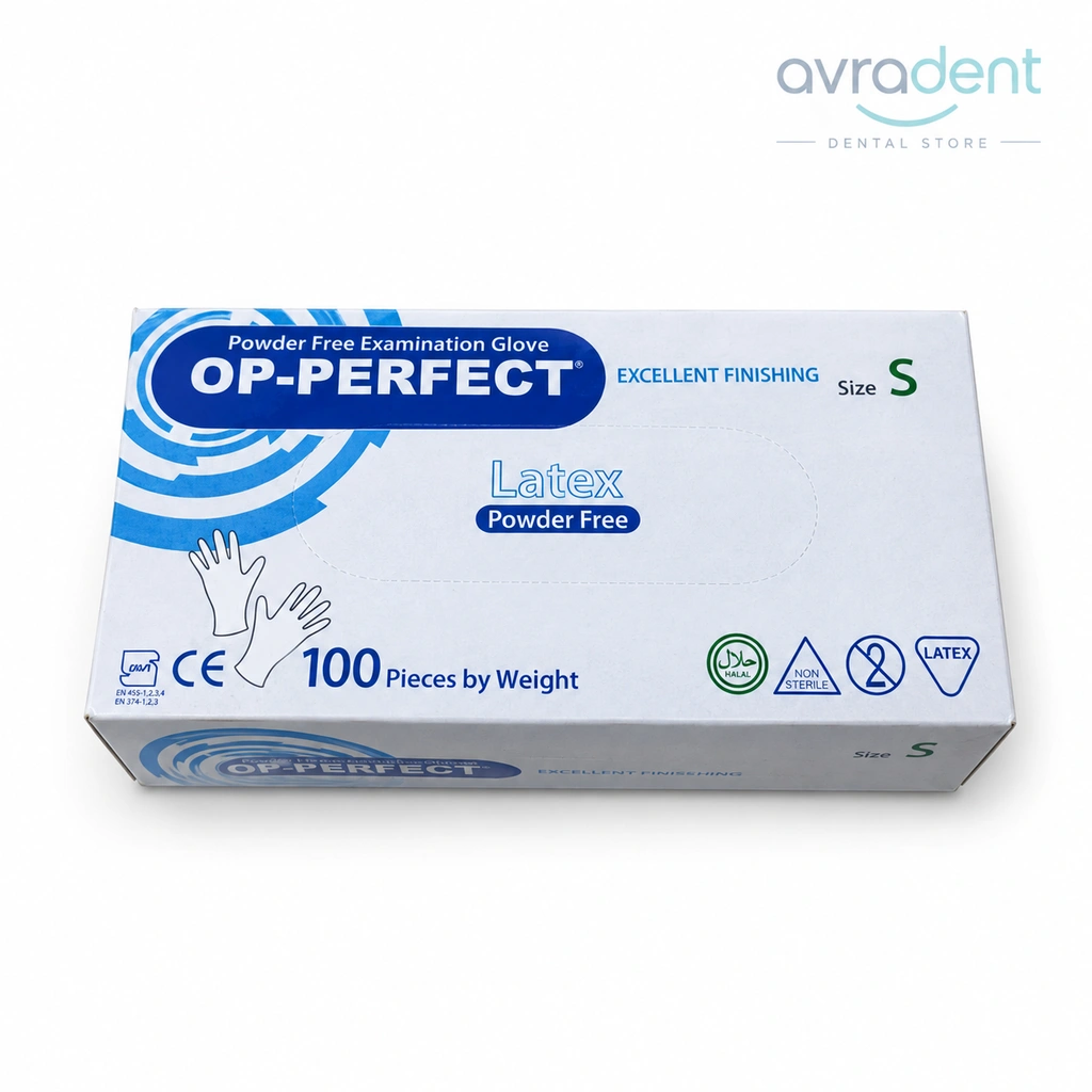 دستکش لاتکس بدون پودر اوپی پرفکت حریر Op-Perfect